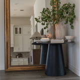 Dwen 35" Modern Round Pedestal Dining Table