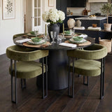 Mia Velvet Dining Chair with Arms (Set of 4)