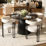 Mia Velvet Dining Chair with Arms (Set of 4)