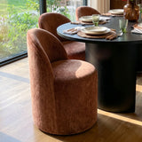 Dwen & Doris 79" Black Oval Dining Table Set for 6 (7-Piece)