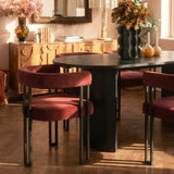 Dwen & Mia 79" Oval Dining Table Set for 6 (7-Piece)