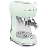 Espresso coffee machine Retro-style Pastel green Glossy