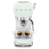 Retro-Style Manual Espresso Machine - Pastel Green