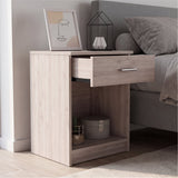 Eco Nightstand with Spacious Superior Top, Open Storage Shelf, Smooth-Glide Drawer and Modern Space-Saving Bedside Design for Organizing Essentials, Books and Daily Items in a Practical and Elegant Bedroom Layout