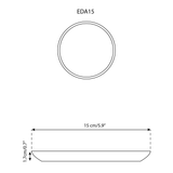 Stoneware Flat Side Plate | Edan 5.9"