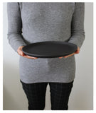 Stoneware Flat Salad/Dinner Plate | Edan 9.4"