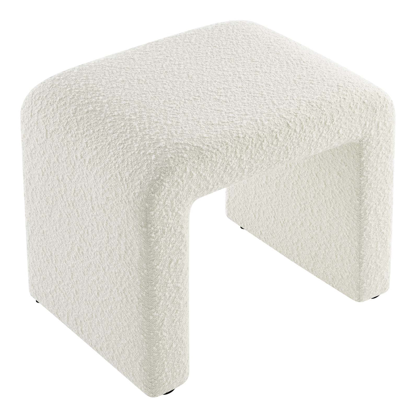 Simba Boucle Fabric Waterfall Stool