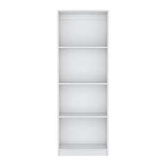 DEPOT E-SHOP Vinton Bookcase with Spacious Tier-Shelving Design, White