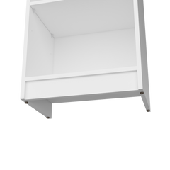 DEPOT E-SHOP Vinton XS Bookcase Compact Bookshelf with Multiple Shelves, White