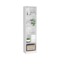 DEPOT E-SHOP Vinton XS Bookcase Compact Bookshelf with Multiple Shelves, White