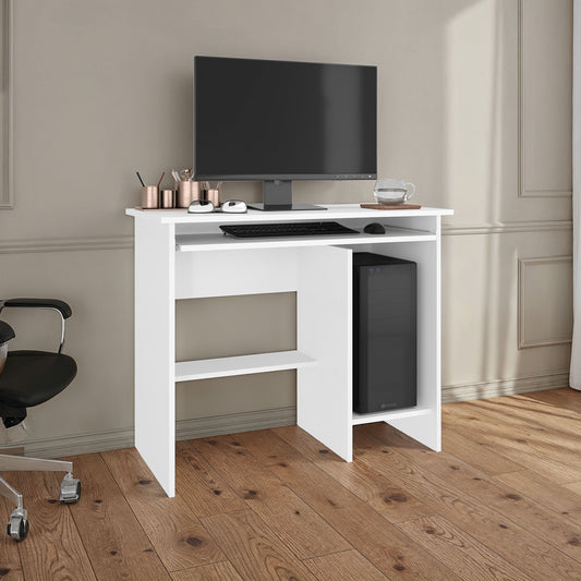 Hartland Desk for Home Office and Study Use, Rectangular Work Desk with Spacious Top, Minimalist Design for Writing, Computer Work and Daily Tasks, Compact and Versatile Workspace Solution