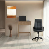 Hills Computer Desk with 2 Side Shelves and Spacious Worksurface, Modern Desk for Home Office, Study, or Bedroom, Ideal for Laptops, Monitors, and Writing Materials, Easy-Access Storage
