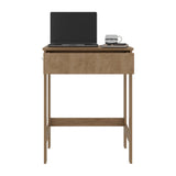 Hills Computer Desk with 2 Side Shelves and Spacious Worksurface, Modern Desk for Home Office, Study, or Bedroom, Ideal for Laptops, Monitors, and Writing Materials, Easy-Access Storage
