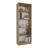 TUHOME Home Bookcase with Four Spacious Open Shelves Offering Modern Display Space for Books, Collectibles and Decorative Items with Contemporary Design and Durable Engineered Wood Construction for Stylish Home Organization