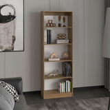 TUHOME Home Bookcase with Four Spacious Open Shelves Offering Modern Display Space for Books, Collectibles and Decorative Items with Contemporary Design and Durable Engineered Wood Construction for Stylish Home Organization