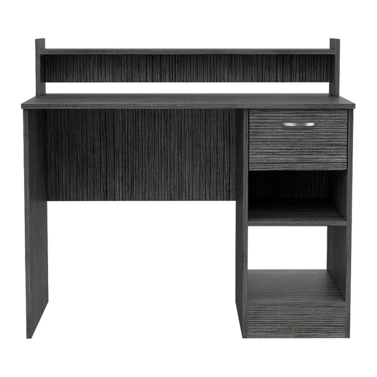 Tuhome Manaos Writing Computer Desk with Multiple Shelves, One Drawer, Modern and Compact Design, Ideal for Home Office, Study, or Small Spaces