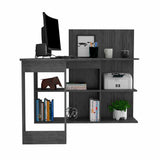 Masai Writing Computer Desk, Five Open Shelves