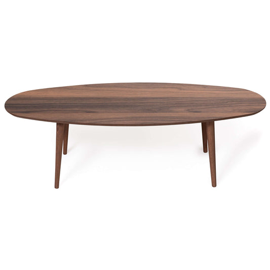 Carsen Mid-Century Modern Oval Center Table