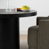 Elon 47" Solid Oak Round Pedestal Dining Table