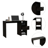 Tuhome Omma Computer Desk with One Drawer, Two Open Shelves, Modern Design, Ideal for Home Office, Study, or Small Spaces
