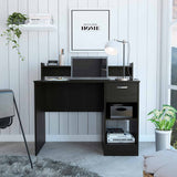Tuhome Manaos Writing Computer Desk with Multiple Shelves, One Drawer, Modern and Compact Design, Ideal for Home Office, Study, or Small Spaces