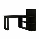 Masai Writing Computer Desk, Five Open Shelves
