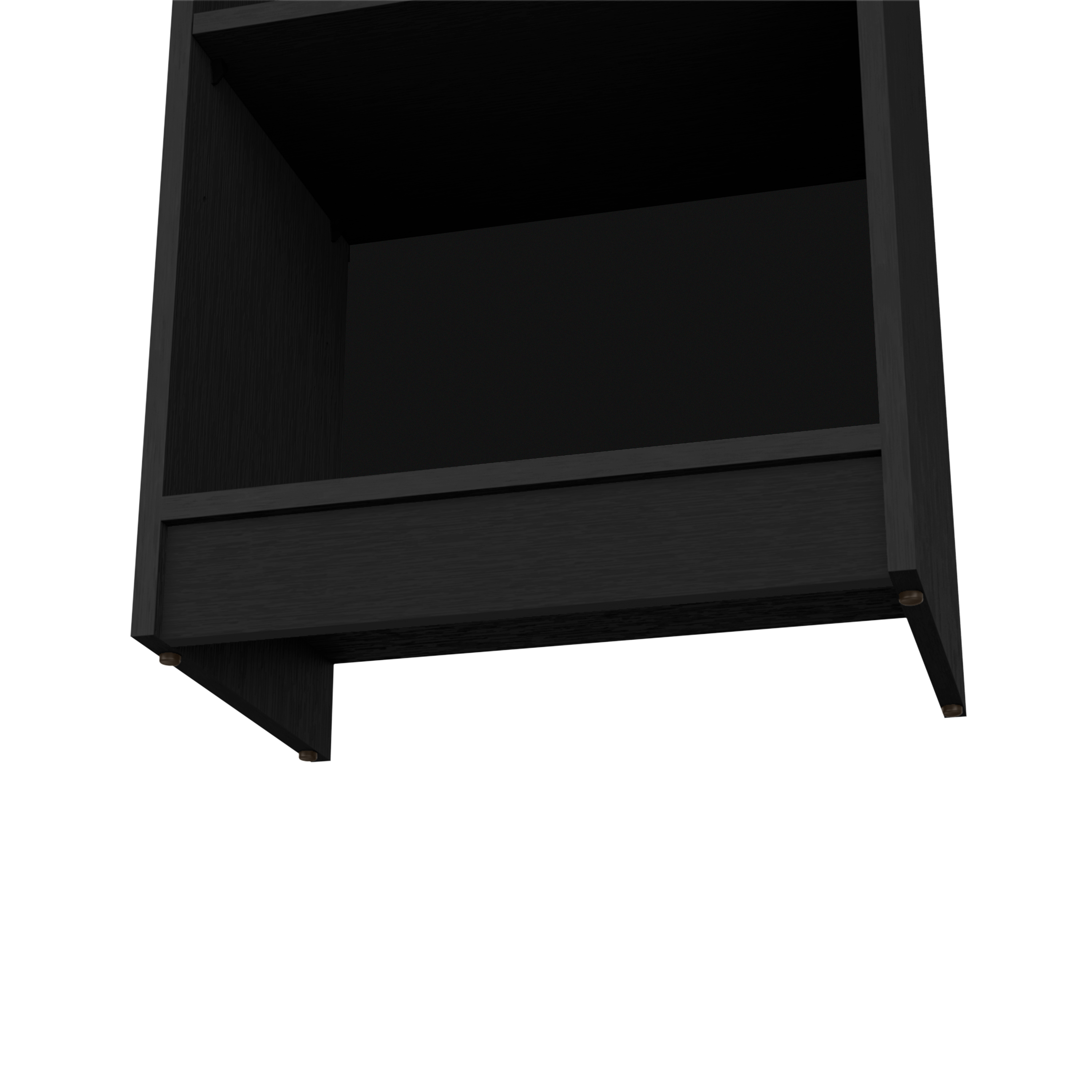 DEPOT E-SHOP Vinton XS Bookcase Compact Bookshelf with Multiple Shelves, Black