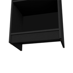 DEPOT E-SHOP Vinton XS Bookcase Compact Bookshelf with Multiple Shelves, Black