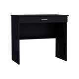 80 C Writting Desk, Compact Workstation with Drawer and Lower Shelf White