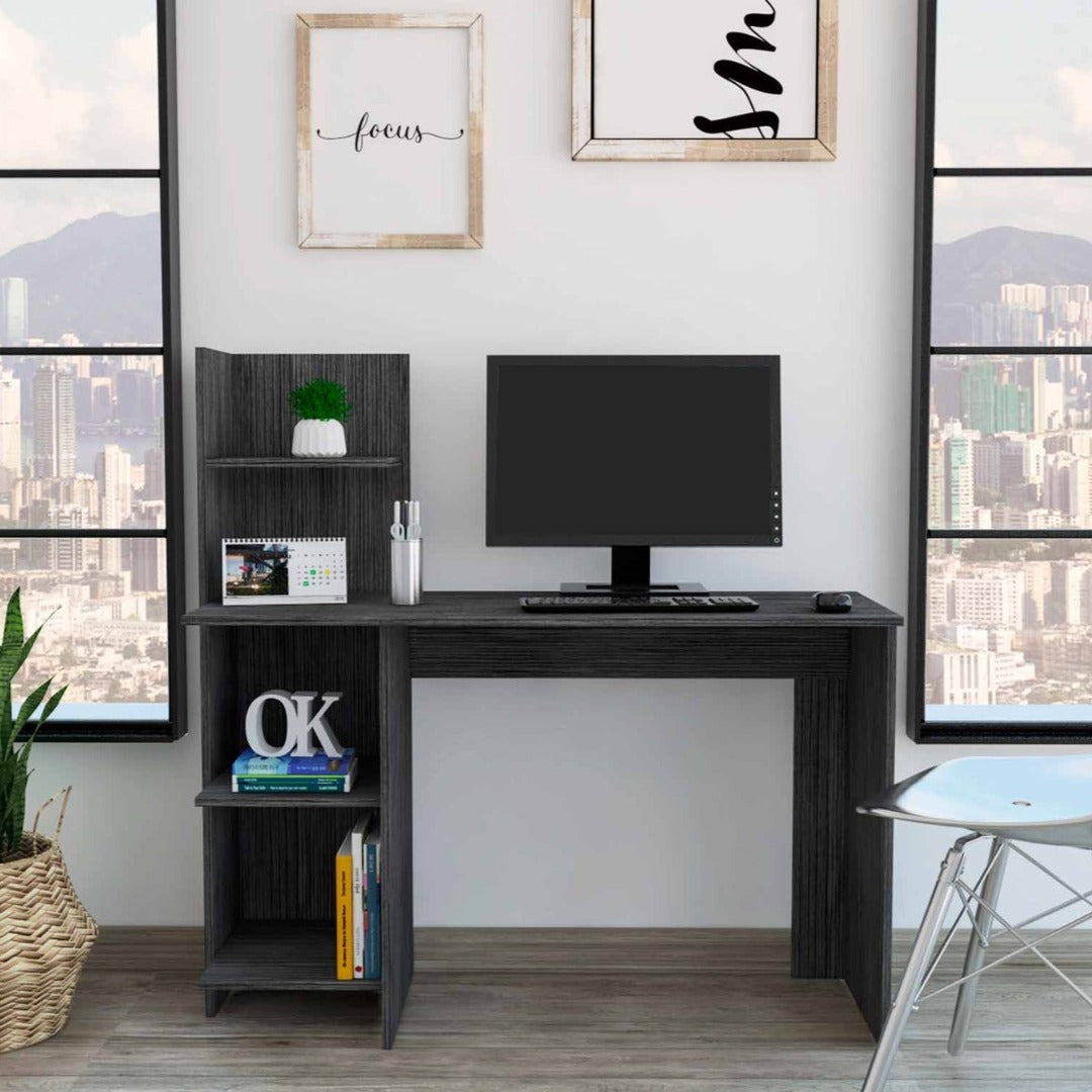 Vilna 120 Writing Desk , Four Shelves