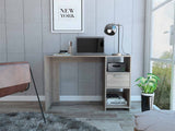 Tuhome Omma Computer Desk with One Drawer, Two Open Shelves, Modern Design, Ideal for Home Office, Study, or Small Spaces