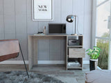Tuhome Omma Computer Desk with One Drawer, Two Open Shelves, Modern Design, Ideal for Home Office, Study, or Small Spaces