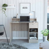 Tuhome Manaos Writing Computer Desk with Multiple Shelves, One Drawer, Modern and Compact Design, Ideal for Home Office, Study, or Small Spaces