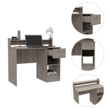 Tuhome Manaos Writing Computer Desk with Multiple Shelves, One Drawer, Modern and Compact Design, Ideal for Home Office, Study, or Small Spaces