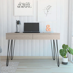 Mumbai Writing Desk, Four Legs, Two Drawers