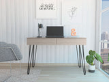 Mumbai Writing Desk, Four Legs, Two Drawers