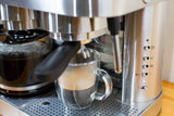 Stainless Steel Combination Pump Espresso Machine with 10-Cup Drip Coffeemaker