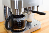 Stainless Steel Combination Pump Espresso Machine with 10-Cup Drip Coffeemaker