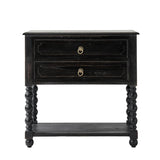 Multi-Functional Wooden Nightstand with USB & Open Shelf(Optional Types)