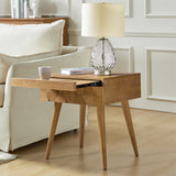 Vivian Mid-century Modern Nightstand with Charging Station(Optional Types)