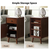 Vira End Table with Storage and Built-in Outlets(Optional Types)