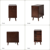 Vira End Table with Storage and Built-in Outlets(Optional Types)