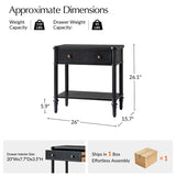 Derk Fluted Fronts Transitional Nightstand and End Table with Drawers and USB/Type-C Outlets