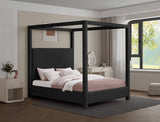 Eden Canopy Bed - Luxury Boucle Fabric Design for Serene Sleep, Elegant Style, and Cozy Retreat
