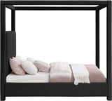 Eden Canopy Bed - Luxury Boucle Fabric Design for Serene Sleep, Elegant Style, and Cozy Retreat