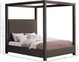 Eden Canopy Bed - Luxury Boucle Fabric Design for Serene Sleep, Elegant Style, and Cozy Retreat