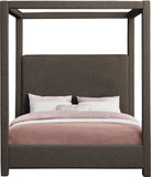 Eden Canopy Bed - Luxury Boucle Fabric Design for Serene Sleep, Elegant Style, and Cozy Retreat