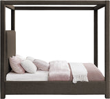 Eden Canopy Bed - Luxury Boucle Fabric Design for Serene Sleep, Elegant Style, and Cozy Retreat