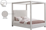 Eden Canopy Bed - Luxury Boucle Fabric Design for Serene Sleep, Elegant Style, and Cozy Retreat
