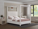 Eden Canopy Bed - Luxury Boucle Fabric Design for Serene Sleep, Elegant Style, and Cozy Retreat